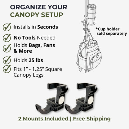 MomentLock™ Pop-Up Canopy Mount & Organizer System