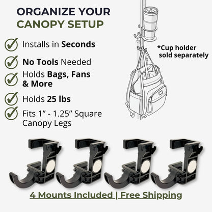 MomentLock™ Pop-Up Canopy Mount & Organizer System