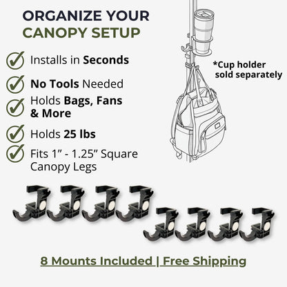 MomentLock™ Pop-Up Canopy Mount & Organizer System