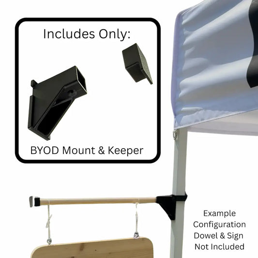MomentLock™ BYOD Accessory Mount | Fits 5/8" Round & Square Dowels (Requires MomentLock Mount)