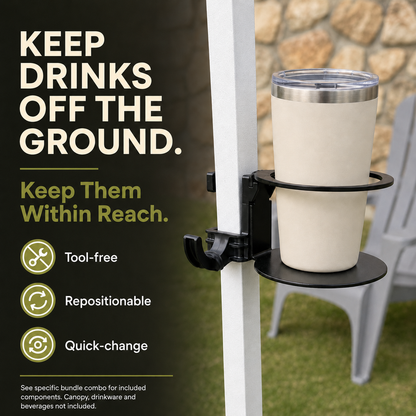 MomentLock™ Heavy-Duty Steel Cup Holder (Requires MomentLock Mount)