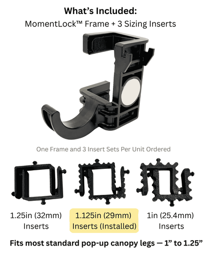 MomentLock™ Pop-Up Canopy Mount & Organizer System